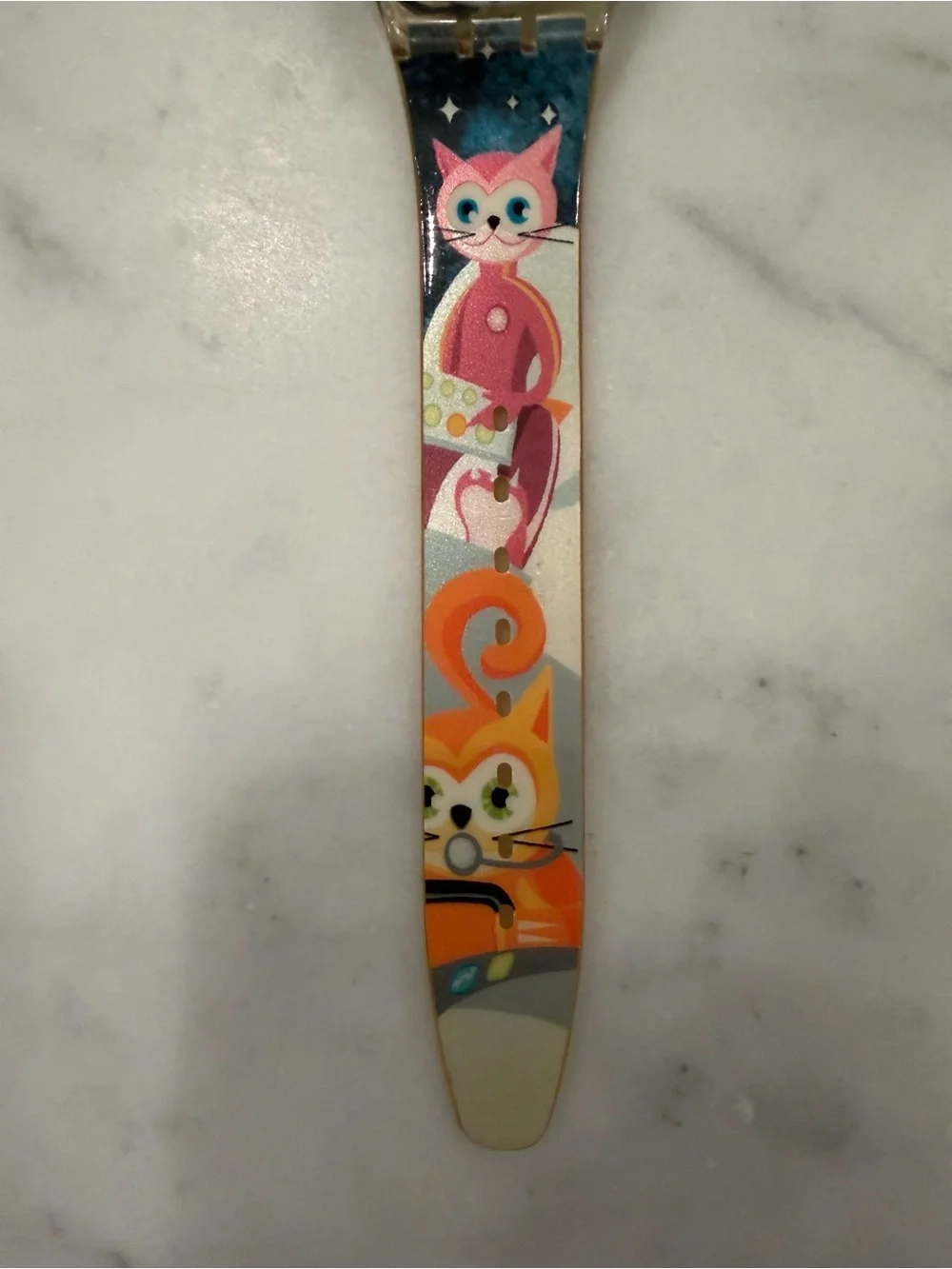 Vintage 2003 Swatch Intergalactic Cats GE120 Watch - Picture 4 of 6